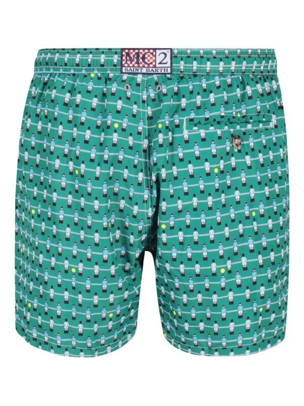 MC2 Saint Barth Zwembroek met print - Groen