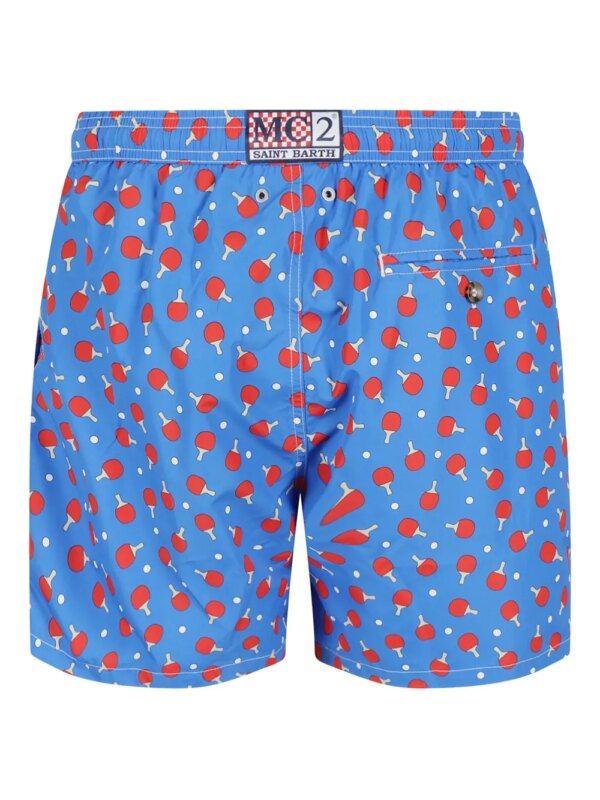 MC2 Saint Barth Zwembroek met print - Blauw