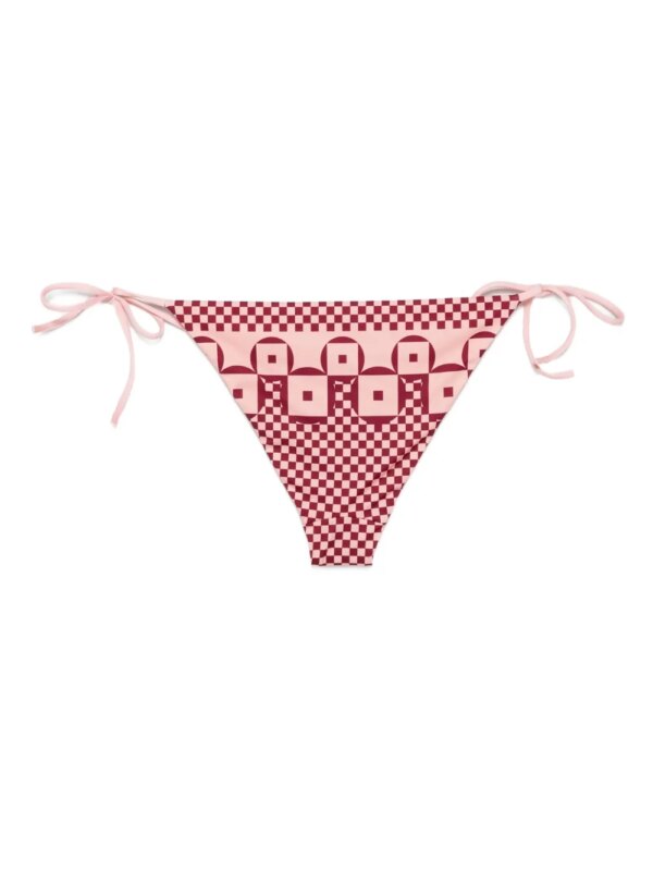 FENDI Bikinislip met geometrische print en strikken aan de zijkant - Roze