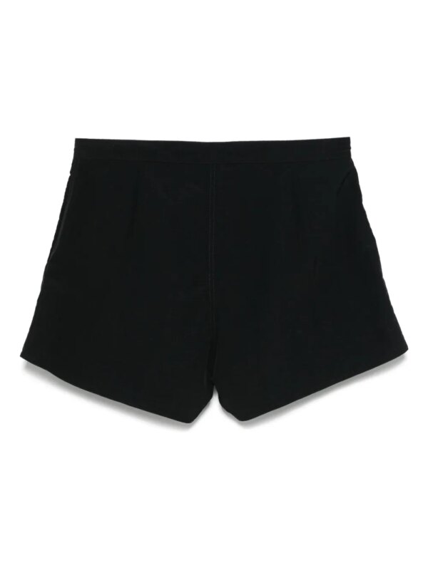 Saint Laurent Shorts met veters - Zwart