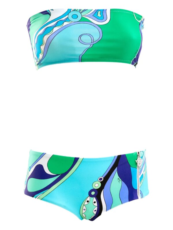 PUCCI Bikinislip met Orchidee-print - Blauw