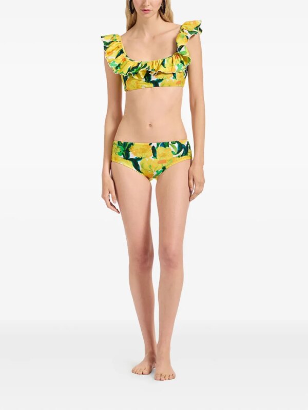 La DoubleJ Bikinibroek met bloemenprint - Geel