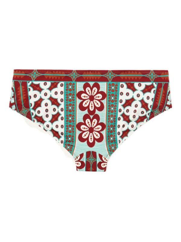 La DoubleJ Boy bikinislip met bloemenprint - Groen