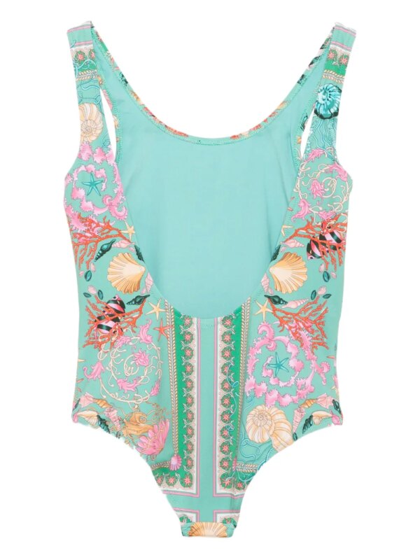 Versace Kids Barrocco badpak - Groen