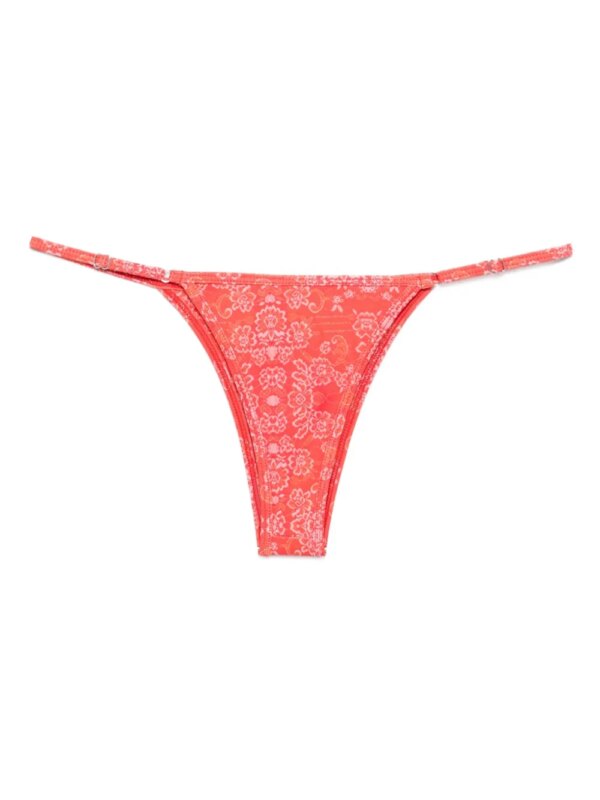 Roberta Einer x Kiss 'n Thrill Frida bikinislip met bloemenprint - Rood
