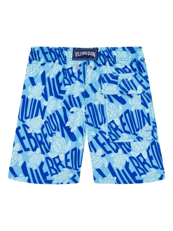 Vilebrequin Kids Ronde des Tortues zwembroek - Blauw