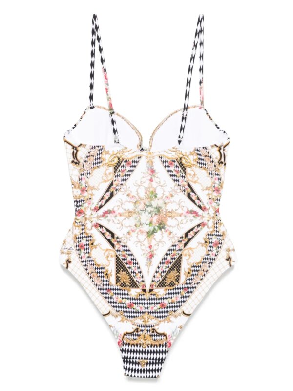 Camilla Badpak met print - Wit