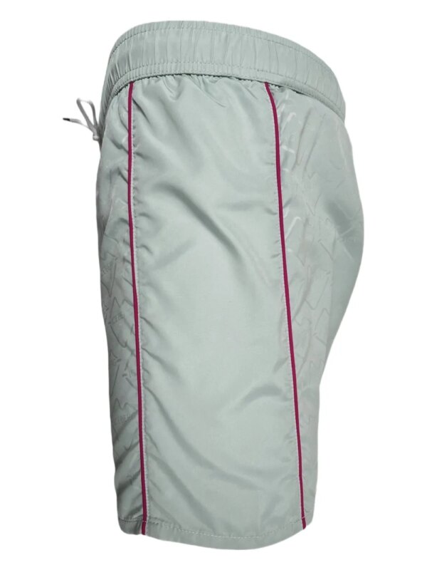 Iceberg Zwembroek met zijstreep en logopatroon - Groen