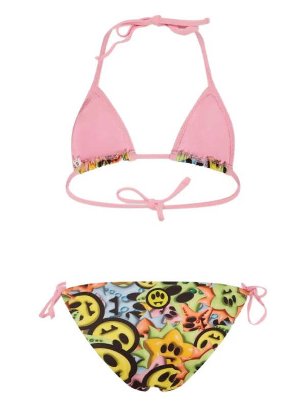 Barrow kids Triangel bikini met print - Roze