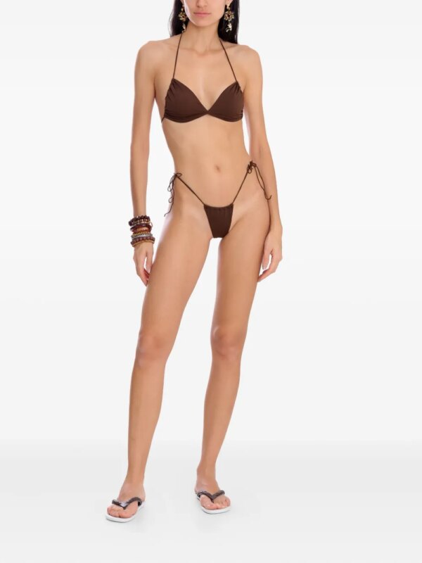 Amir Slama Bikini met striksluiting - Bruin