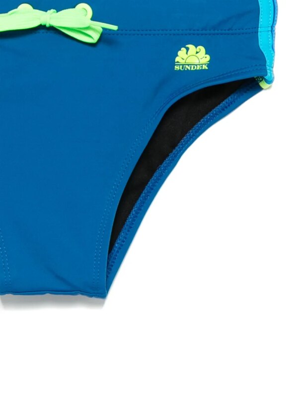 Sundek Zwembroek met logoprint - Blauw