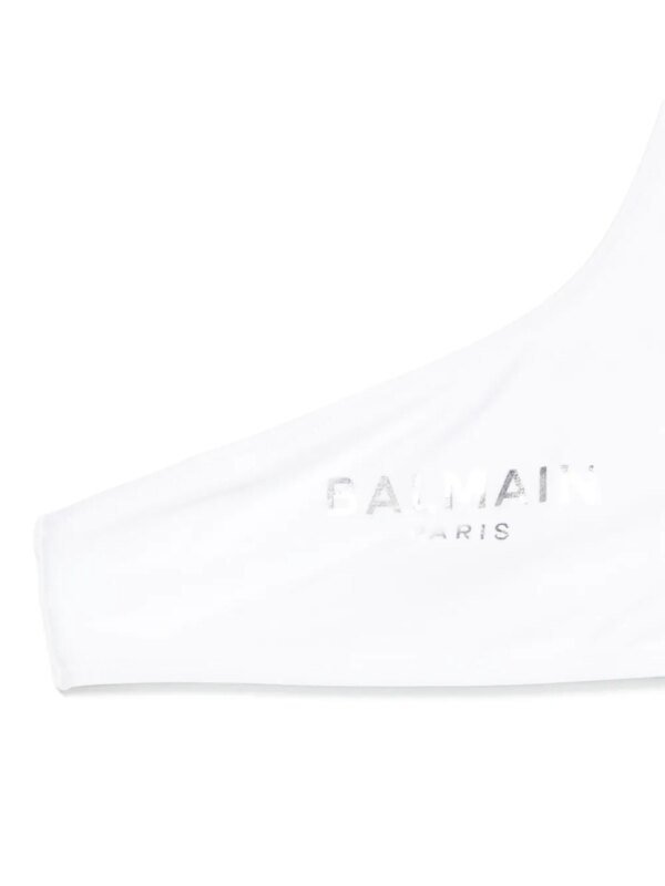 Balmain Kids Bikini met logoprint - Wit