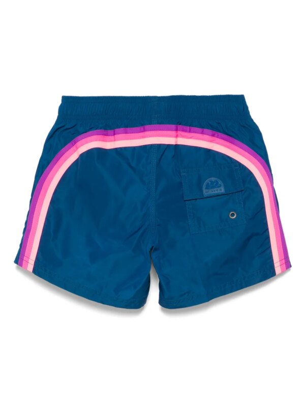 Sundek Gestreepte zwembroek - Blauw