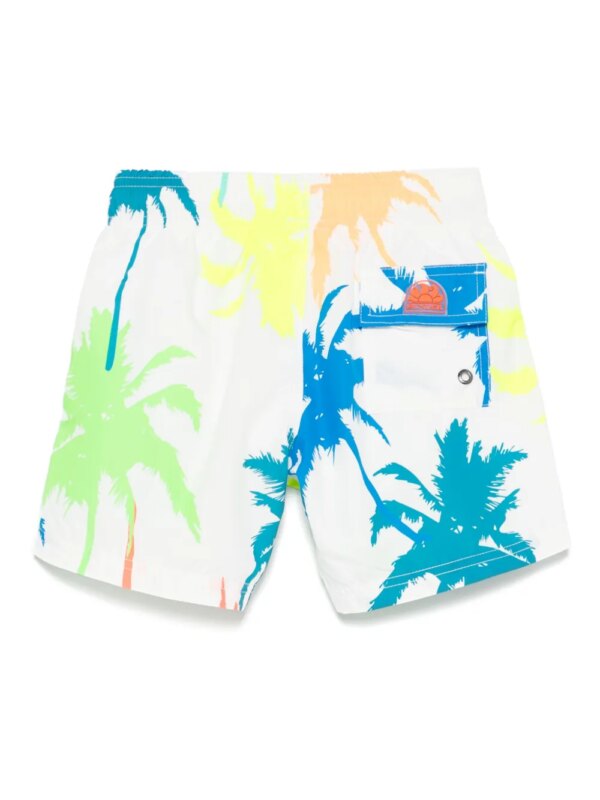 Sundek Zwembroek met print - 006MZ WHITE