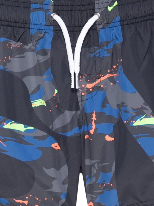 Sundek Zwembroek met print - Zwart