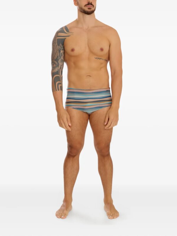 Amir Slama Zwembroek met golfprint - Blauw