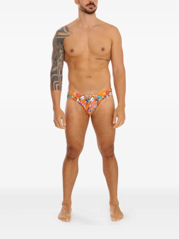 Amir Slama Zwembroek met paisley-print - Oranje