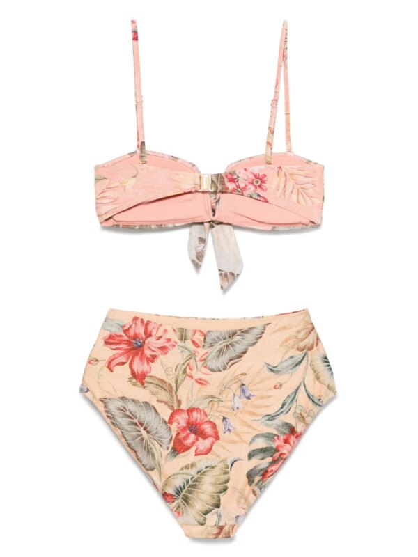 ZIMMERMANN Coco Scarf Tie bikini - Roze