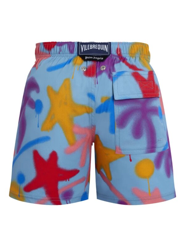 Vilebrequin Kids Spray Paint zwembroek - Blauw