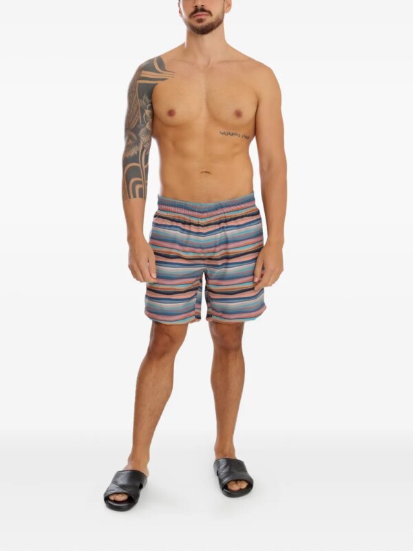 Amir Slama Gestreepte zwembroek - Blauw