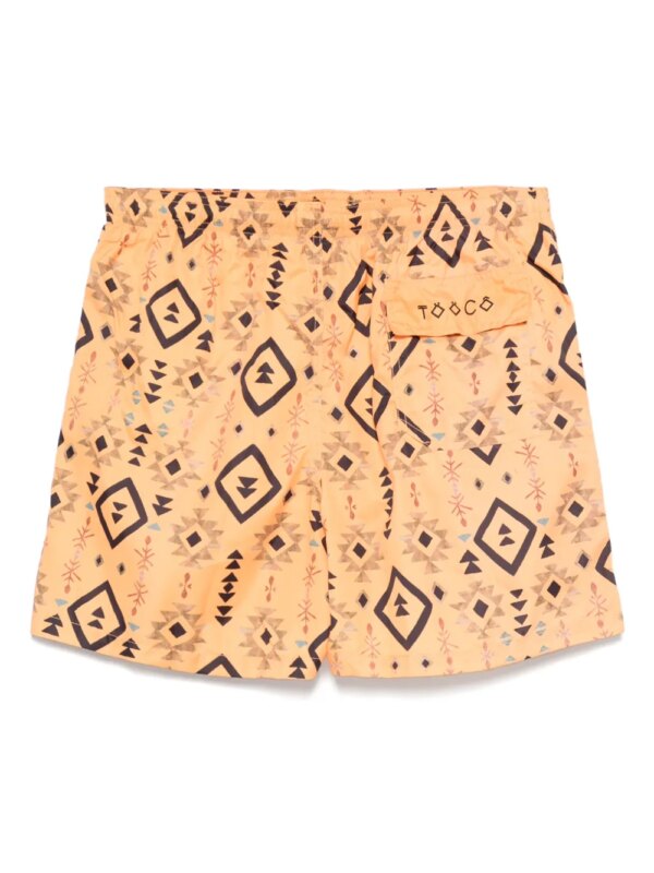 TOOCO Zwembroek met grafische print - Oranje