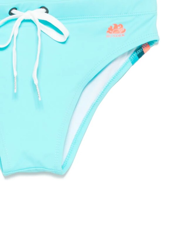 Sundek Zwembroek met logoprint - Blauw