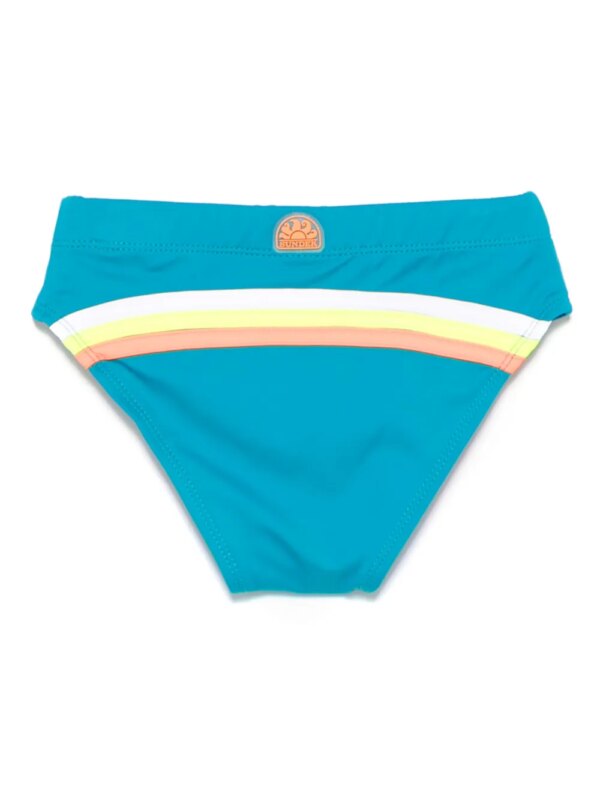 Sundek Zwembroek met logoprint - Blauw