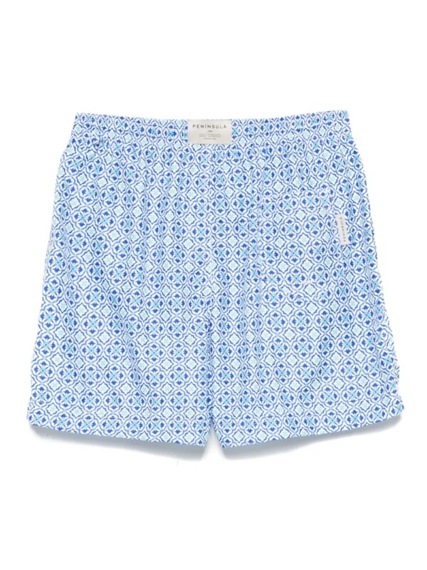 PENINSULA SWIMWEAR Zwembroek met patroon - Blauw