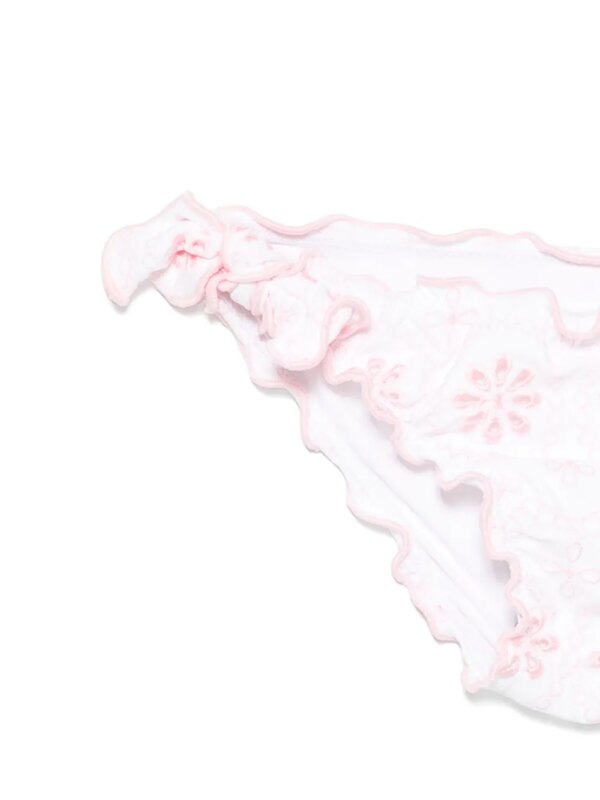 MC2 Saint Barth Kids Bikini met borduurwerk - Wit