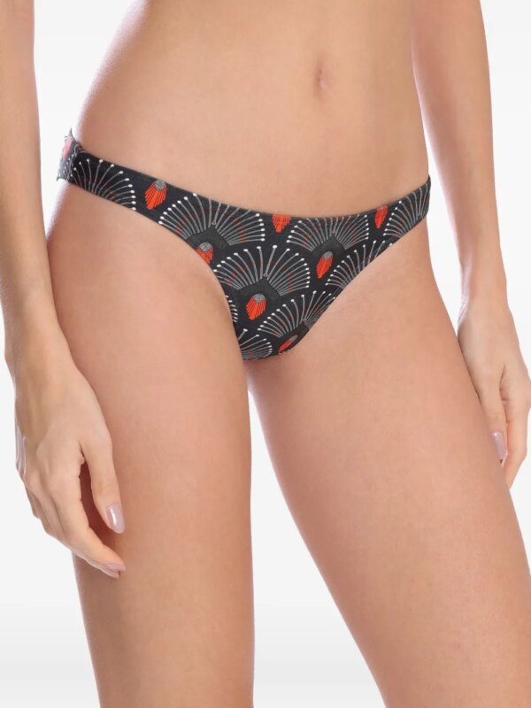 Lygia & Nanny Bikinislip met print - Grijs