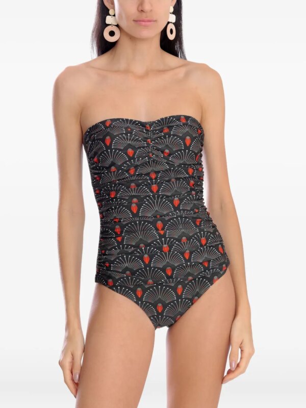 Lygia & Nanny Melissa bandeau badpak - Grijs