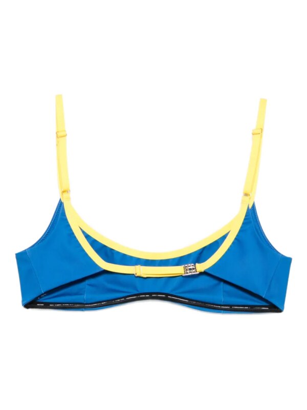 Casablanca Bikinitop met contrasterende band - Blauw
