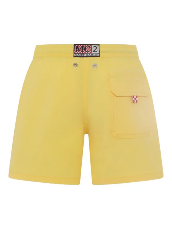 MC2 Saint Barth Kids Zwembroek met print - Geel