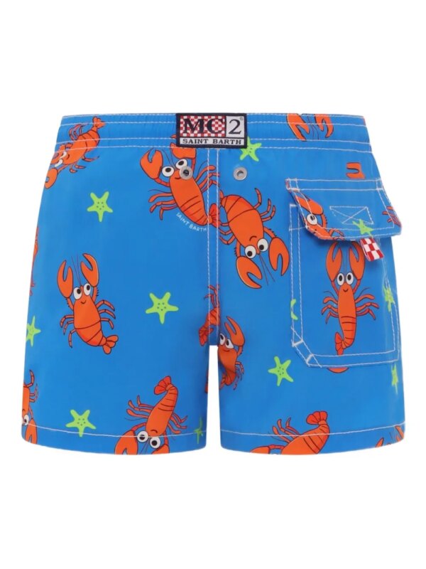 MC2 Saint Barth Kids Zwembroek met print - Blauw