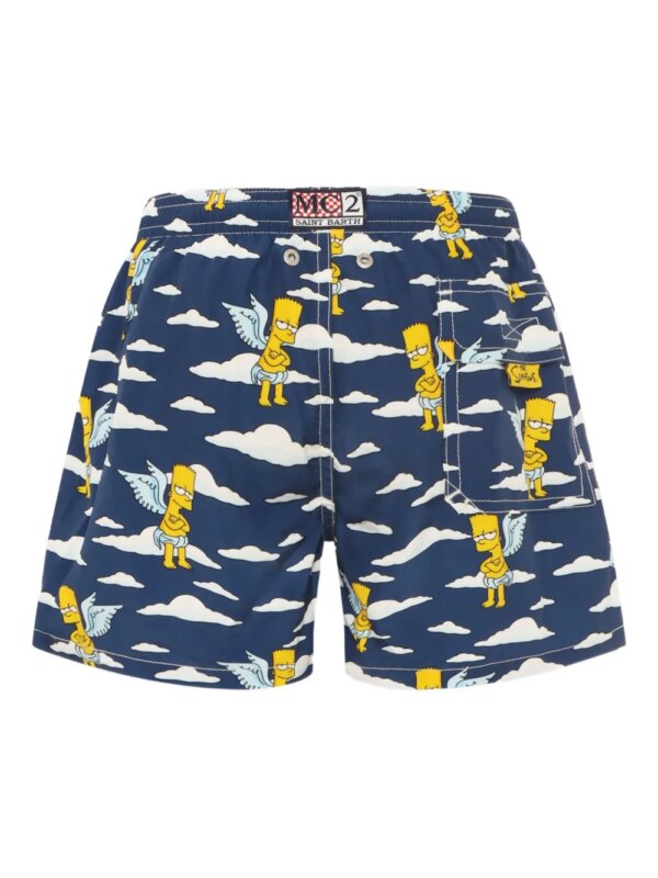 MC2 Saint Barth Kids Zwembroek met print - Blauw