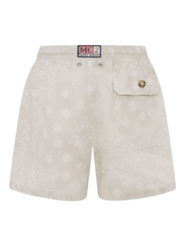 MC2 Saint Barth Kids Linnen zwembroek - Beige