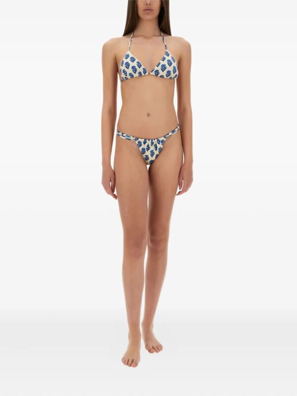 MC2 Saint Barth Noelle bikinislip met bloemenprint - Wit