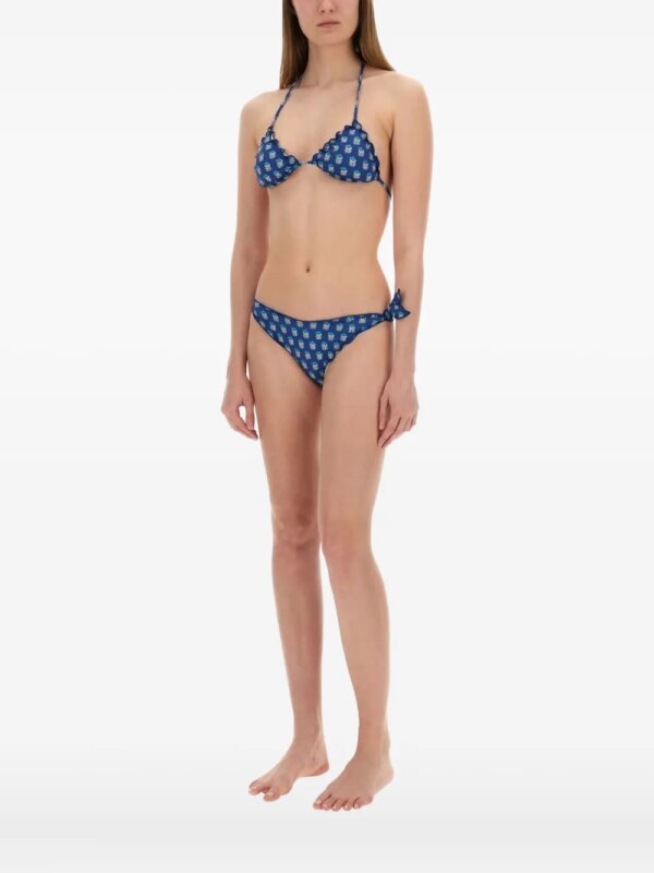 MC2 Saint Barth Bikini met bloemenprint - Blauw