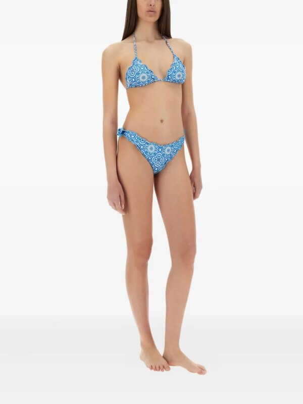 MC2 Saint Barth Moon bikinislip met mozaiek-print - Blauw