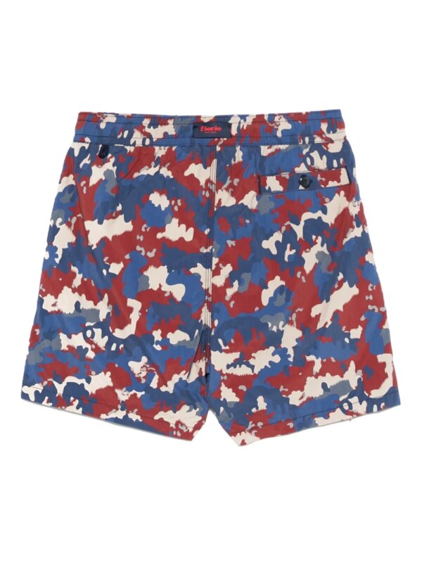 FIORIO MILANO Zwembroek met camouflageprint - Blauw