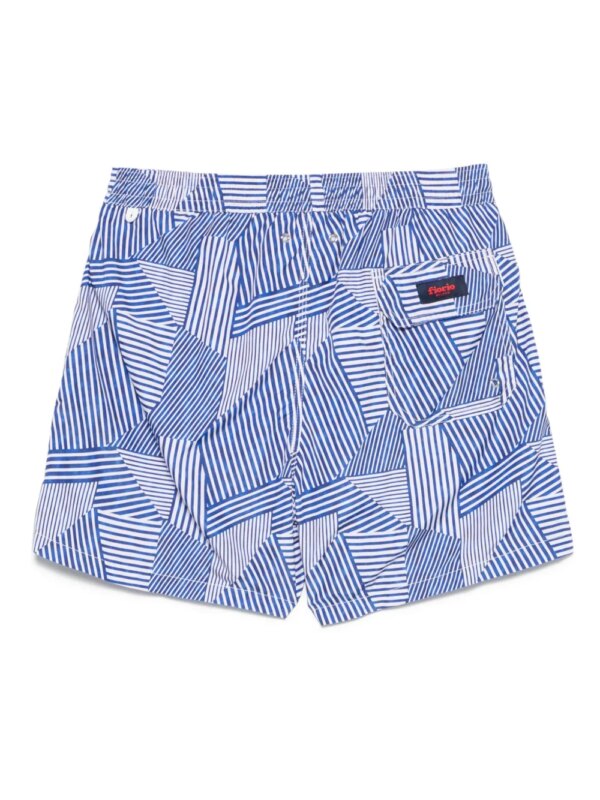 FIORIO MILANO Gestreepte zwembroek - Blauw