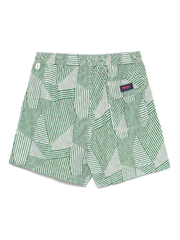 FIORIO MILANO Gestreepte zwembroek - Groen