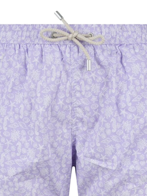 MC2 Saint Barth Zwembroek met bloemenprint - Paars