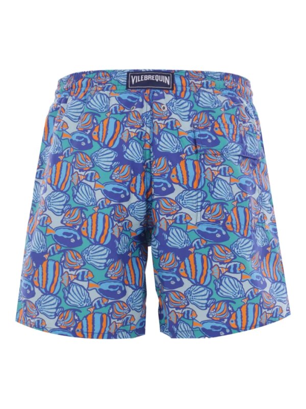Vilebrequin Fishy Vibes zwembroek met print - Blauw