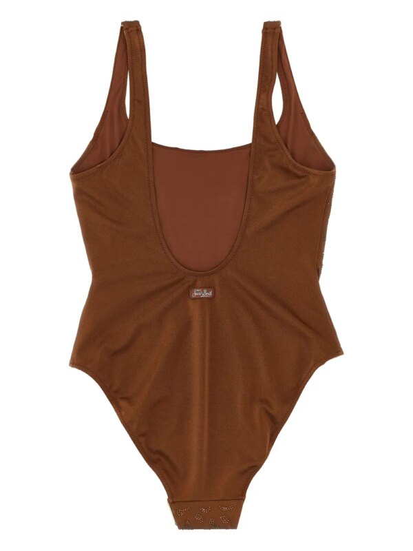 MC2 Saint Barth Lora badpak met luipaardprint - Bruin