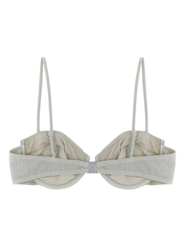 MC2 Saint Barth Salina lurex bralette bikinitop - Zilver