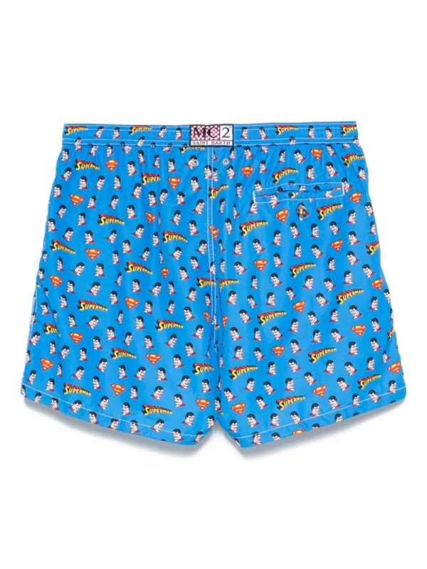 MC2 Saint Barth Zwembroek met grafische print - Blauw