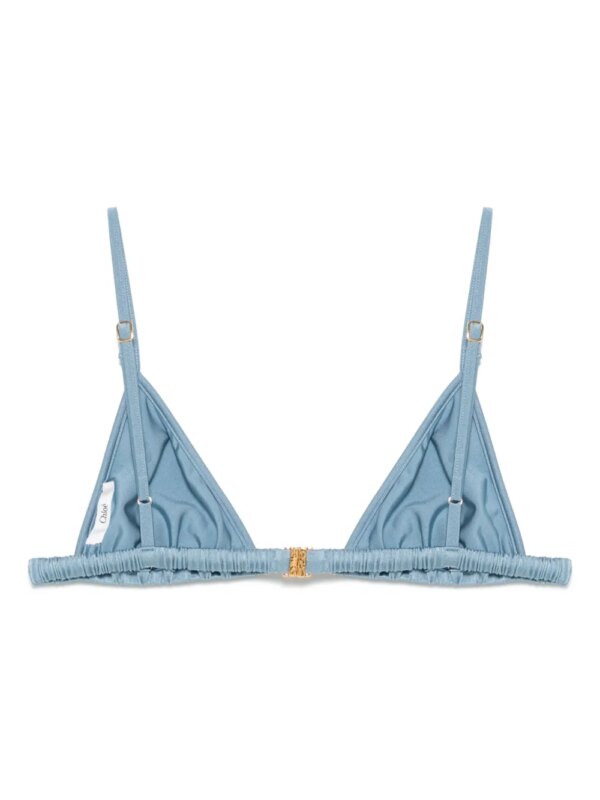 Chloé Bikinitop met logo - Blauw