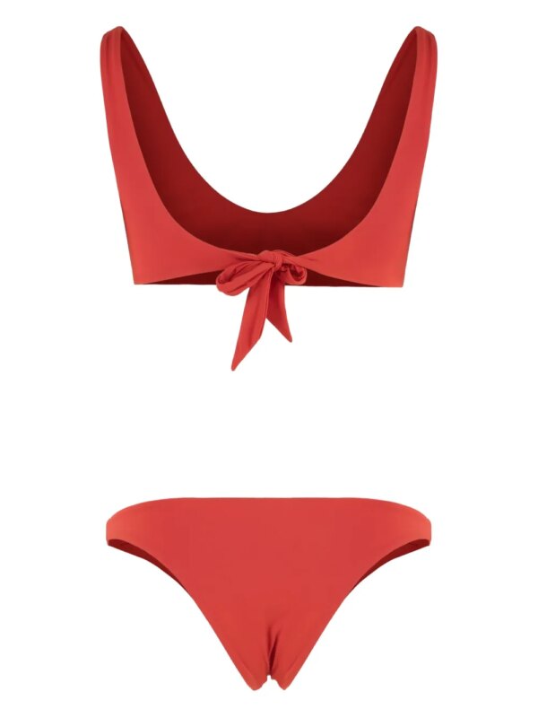 LIDO Ottantauno bandeau bikini met gestrikte achterkant - Rood