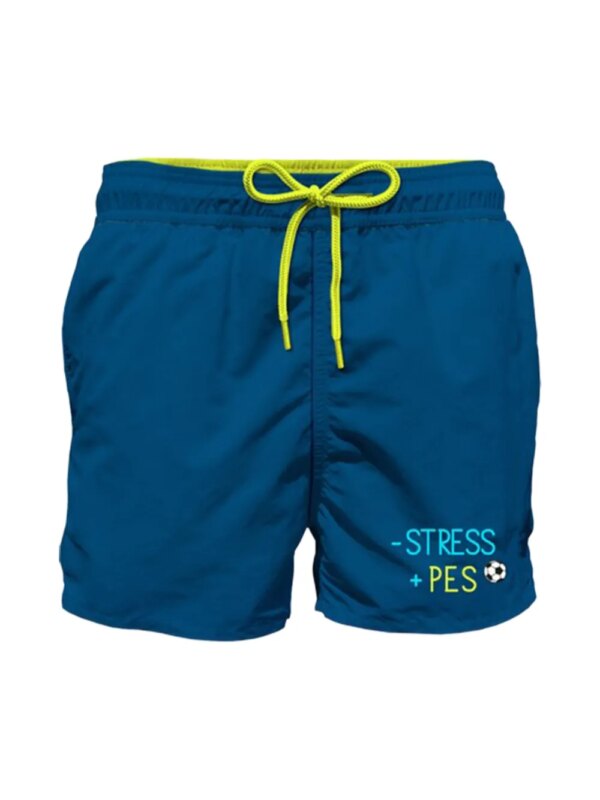 MC2 Saint Barth Kids Zwembroek met trekkoordtaille - Blauw